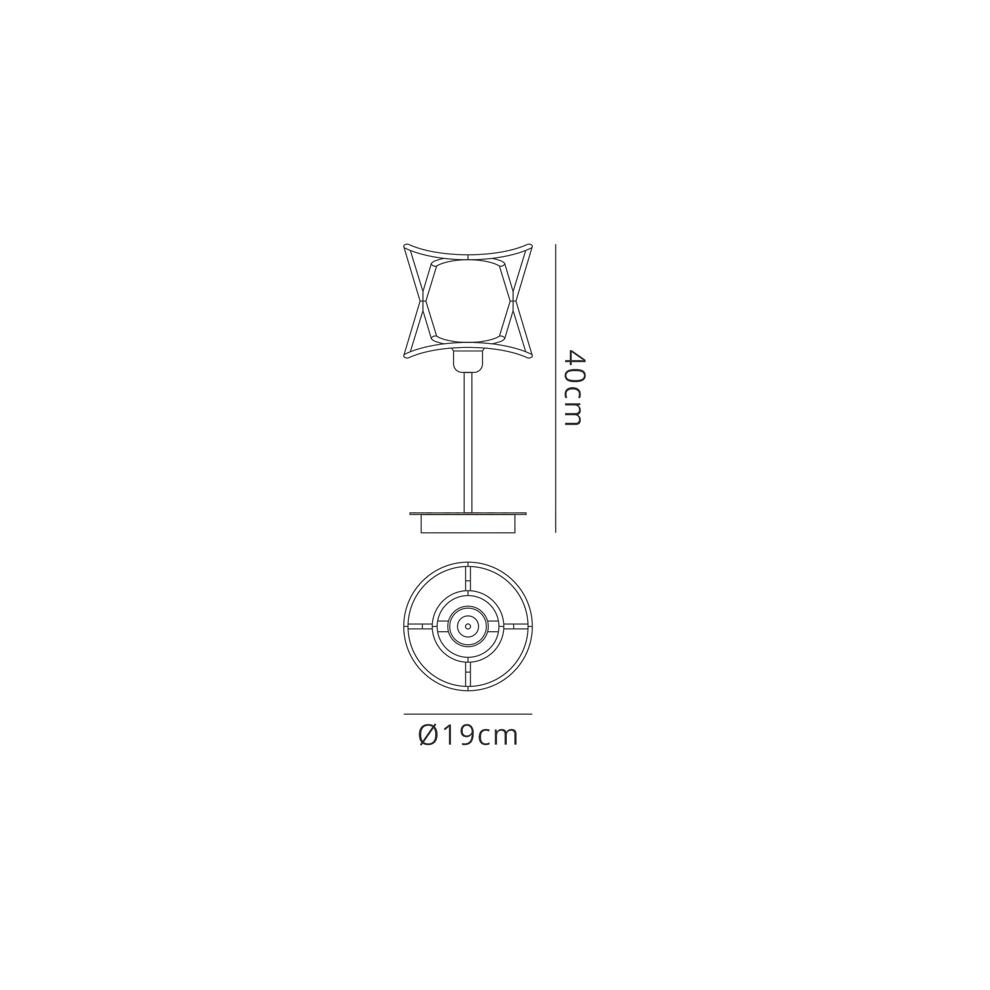 M7134  Polinesia 19cm Table Lamp 1 Light IP20